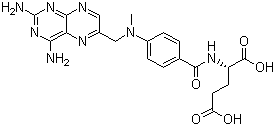 structure of CAS# 59-05-2, 甲氨蝶呤