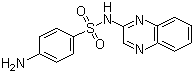 CAS # 59-40-5, Sulfaquinoxaline, 2-Sulfanilamidoquinoxaline, 4-Amino-N-2-quinoxalinyl-benzenesulfonamide, N1-(2-Quinoxalinyl)sulfanilamide, SULFA-Q 20