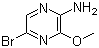 structure of CAS# 5900-13-0, 5-Bromo-3-methoxy-2-pyrazinamine