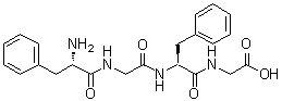 L-苯丙氨酰甘氨酰-L-苯丙氨酰甘氨酸分子结构 (CAS 59005-83-3)