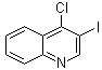 4-氯-3-碘喹啉分子结构 (CAS 590371-90-7)