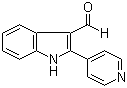 2-吡啶-4-基-1H-吲哚-3-甲醛分子结构 (CAS 590390-88-8)