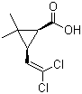 CAS # 59042-49-8 (55701-06-9), cis-Cypermethric acid, cis-Permethric acid, cis-(Dichlorovinyl)dimethylcyclopropanecarboxylic acid, cis-DL-3-(2,2-Dichlorovinyl)-2,2-dimethylcyclopropanecarboxylic acid