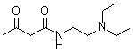 N-[2-(二乙基氨基)乙基]-3-氧代丁酰胺分子结构 (CAS 590424-03-6)