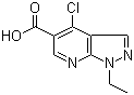 4-氯-1-乙基-1H-吡唑并[3,4-b]吡啶-5-羧酸分子结构 (CAS 59060-16-1)