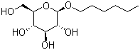structure of CAS# 59080-45-4, 己基 beta-D-吡喃葡萄糖苷