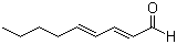 structure of CAS# 5910-87-2, (E,E)-2,4-壬二烯醛