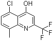 5-氯-8-甲基-4-羟基-2-(三氟甲基)喹啉分子结构 (CAS 59108-09-7)