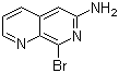 structure of CAS# 5912-35-6, 8-溴-1,7-萘啶-6-胺