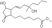 structure of CAS# 59122-46-2, Misoprostol