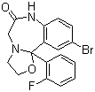 CAS # 59128-97-1, Haloxazolam, 10-Bromo-11b-(2-fluorophenyl)-2,3,5,7-tetrahydro-[1,3]oxazolo[3,2-d][1,4]benzodiazepin-6-one
