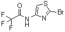 2-溴-4-三氟乙酰氨基噻唑分子结构 (CAS 59134-90-6)