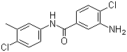N-(4-氯-3-甲基苯基)-3-氨基-4-氯苯甲酰胺分子结构 (CAS 59158-04-2)
