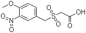 4-Methoxy-3-nitrobenzylsulfonylacetic acid molecular structure (CAS 592542-51-3)
