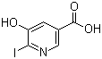 structure of CAS# 59288-39-0, 6-Iodo-5-hydroxynicotinic acid