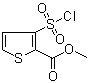 structure of CAS# 59337-92-7, 3-氯磺酰基-2-噻吩甲酸甲酯