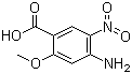 structure of CAS# 59338-84-0, 4-Amino-2-methoxy-5-nitrobenzoic acid