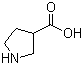 structure of CAS# 59378-87-9, 3-Pyrrolidinecarboxylic acid