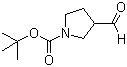 1-Boc-3-吡咯烷甲醛分子结构 (CAS 59379-02-1)