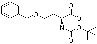N-叔丁氧羰基-O-苄基-L-高丝氨酸分子结构 (CAS 59408-74-1)