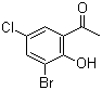 3'-溴-5'-氯-2'-羟基苯乙酮分子结构 (CAS 59443-15-1)