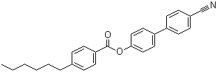4'-己基苯甲酸 4-氰基联苯酯分子结构 (CAS 59443-81-1)