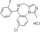 structure of CAS# 59467-96-8, 盐酸咪达唑仑