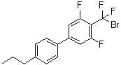 CAS # 595607-78-6, 4-(Bromodifluoromethyl)-3,5-difluoro-4'-propyl-1,1'-biphenyl, 1-Bromodifluoromethyl-2,6-difluoro-4-(4-propylphenyl)benzene
