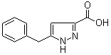 CAS 登录号：595610-51-8, 5-(苯甲基)-1H-吡唑-3-羧酸