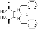 structure of CAS# 59564-78-2, 1,3-Bisbenzyl-2-oxoimidazolidine-4,5-dicarboxylic acid