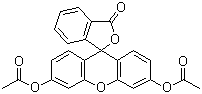 structure of CAS# 596-09-8, 二乙酸荧光素