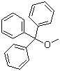 CAS # 596-31-6, Methoxytriphenylmethane, Methyl triphenylmethyl ether, Methyl trityl ether, NSC 64, Triphenylmethoxymethane, Triphenylmethyl methyl ether, Trityl methyl ether