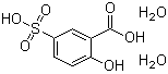 structure of CAS# 5965-83-3, 5-Sulfosalicylic acid dihydrate