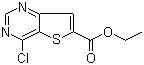 structure of CAS# 596794-87-5, 4-Chlorothieno[3,2-d]pyrimidine-6-carboxylic acid ethyl ester