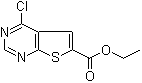 4-氯噻吩并[2,3-d]嘧啶-6-羧酸乙酯分子结构 (CAS 596794-91-1)