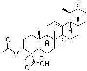 structure of CAS# 5968-70-7, 3-Acetyl-beta-boswellic acid