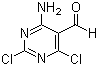 4-氨基-2,6-二氯嘧啶-5-甲醛分子结构 (CAS 5971-68-6)