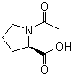 N-乙酰基-D-脯氨酸分子结构 (CAS 59785-68-1)