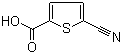 5-氰基噻吩-2-羧酸分子结构 (CAS 59786-39-9)