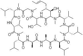 structure of CAS# 59787-61-0, Cyclosporin C
