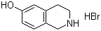 structure of CAS# 59839-23-5, 6-羟基-1,2,3,4-四氢异喹啉氢溴酸盐
