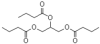 structure of CAS# 60-01-5, Glycerol tributanoate