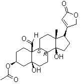 CAS 登录号：60-38-8, 3-乙酰-毒毛旋花子甙元