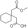 1,1-环己基二乙酸单甲酯分子结构 (CAS 60142-94-1)