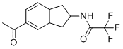 N-(5-乙酰基-2,3-二氢-1H-茚-2-基)-2,2,2-三氟乙酰胺分子结构 (CAS 601487-87-0)