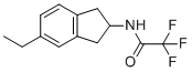 N-(5-乙基-2,3-二氢-1H-茚-2-基)-2,2,2-三氟乙酰胺分子结构 (CAS 601487-88-1)