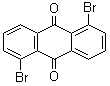 structure of CAS# 602-77-7, 1,5-二溴蒽醌