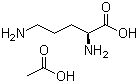 L-鸟氨酸醋酸盐分子结构 (CAS 60259-81-6)