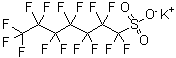 Potassium perfluoroheptanesulfonate molecular structure (CAS 60270-55-5)