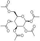 structure of CAS# 604-69-3, 1,2,3,4,6-beta-D-葡萄糖五乙酸酯